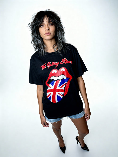 Original Vintage Rolling Stones Band T - Shirt UK 8 -12