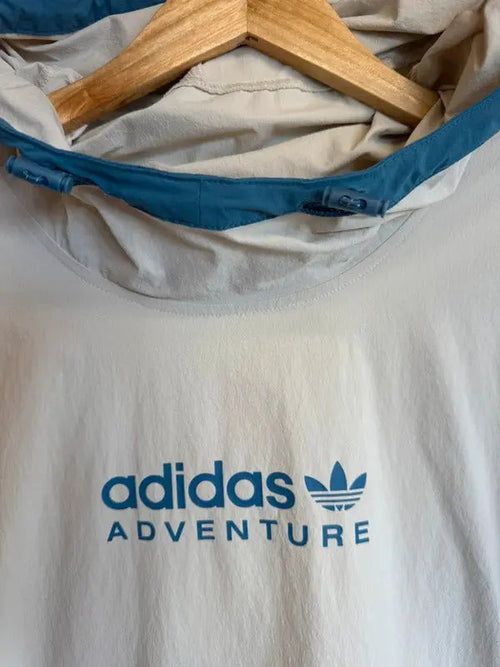 Adidas Adventure Men’s Jacket Smock Windbreaker Coat Poncho XXL Festival