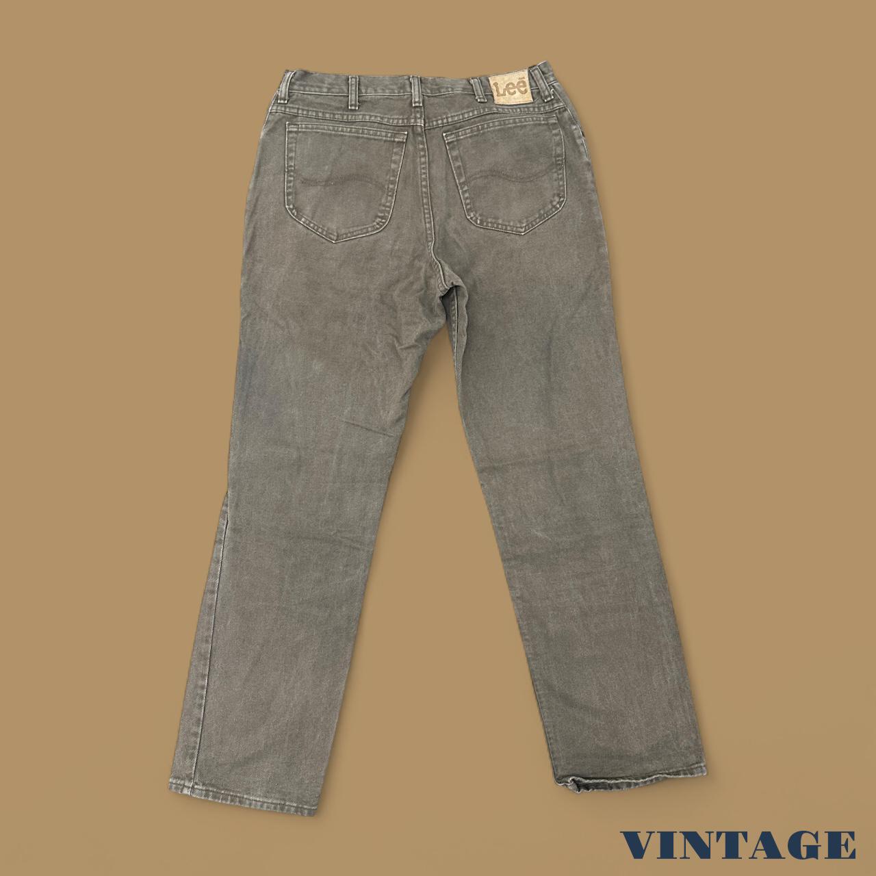 Vintage Lee Relaxed Straight Leg Jeans Beige W36 L32