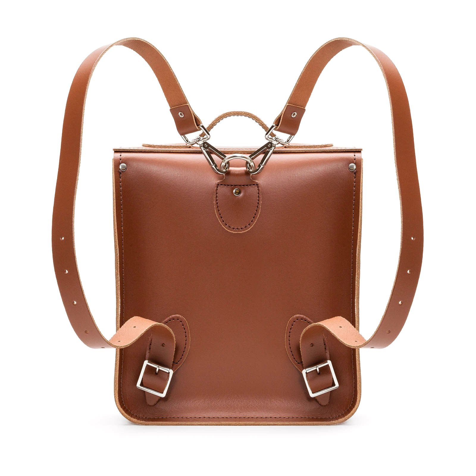 Handmade Leather City Backpack - Chestnut