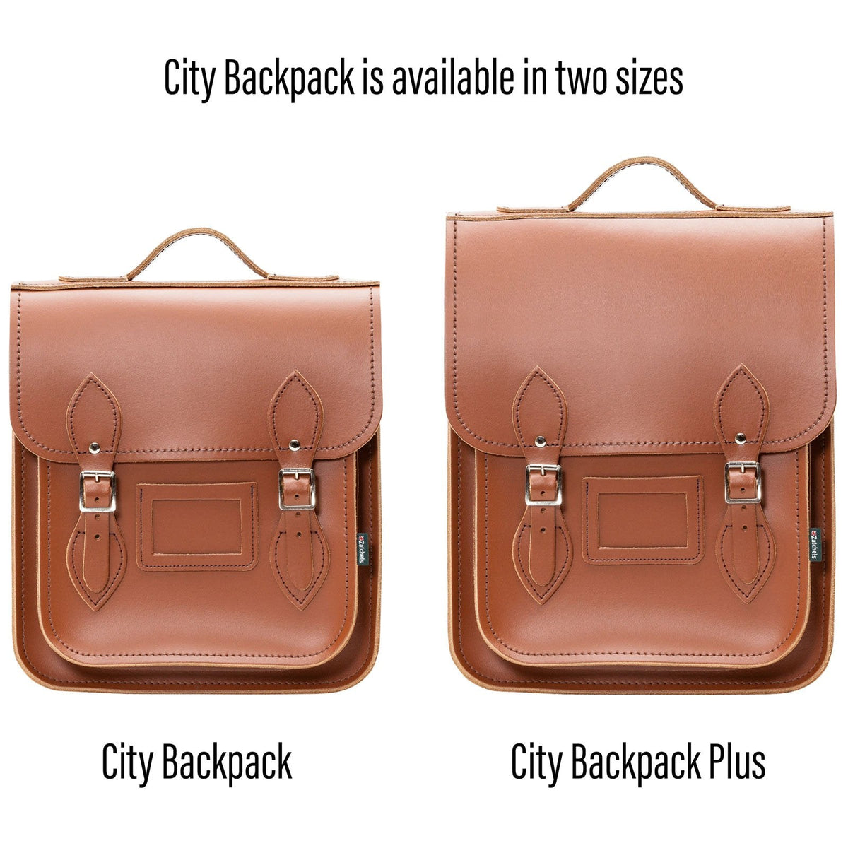 Handmade Leather City Backpack - Chestnut Plus