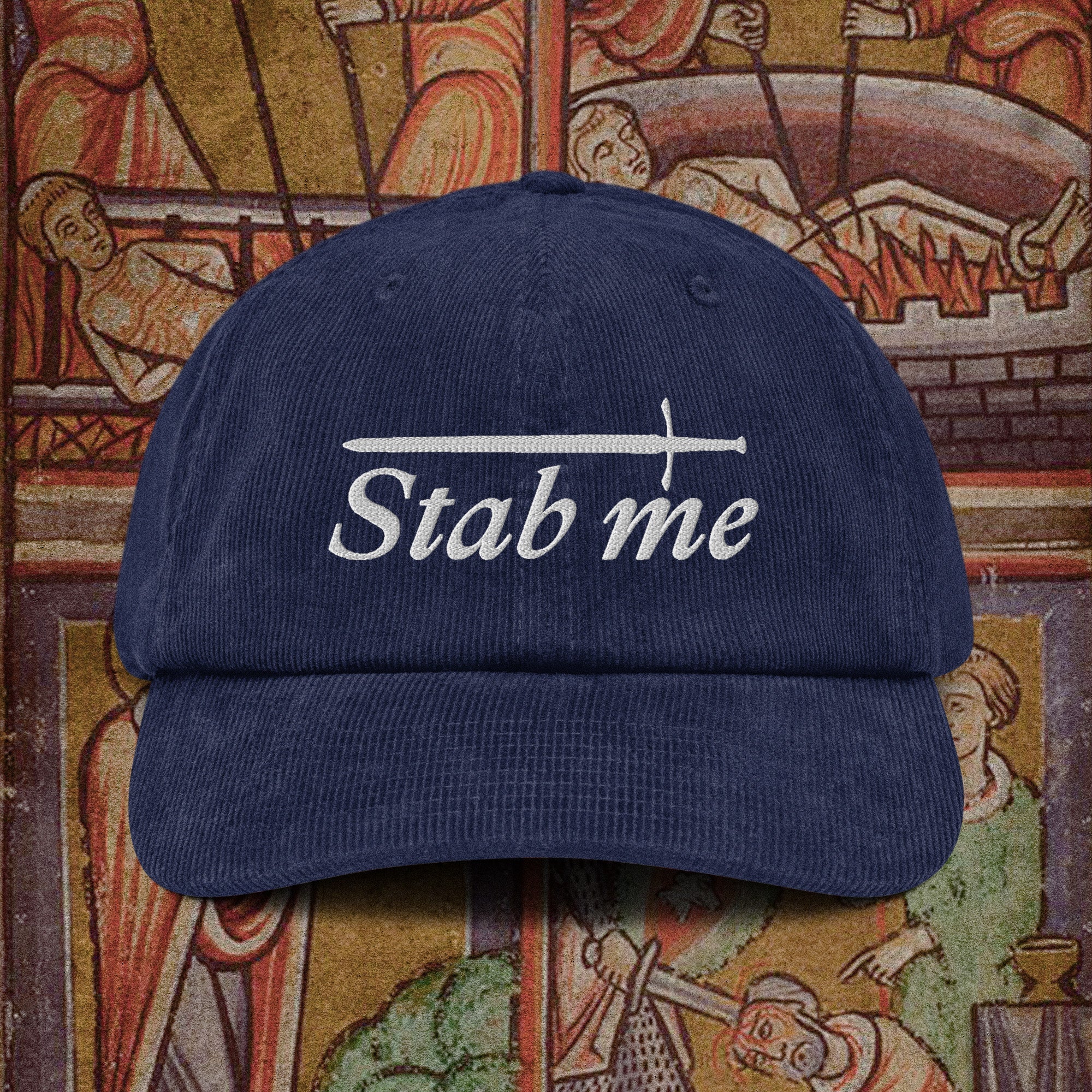 stab me - corduroy hat Oxford Navy