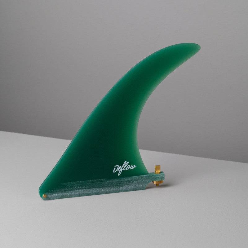 Deflow Cream longboard fin Green single