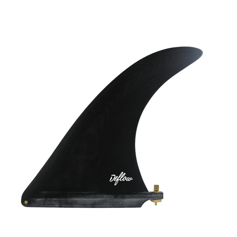 Deflow Cream longboard fin Black single