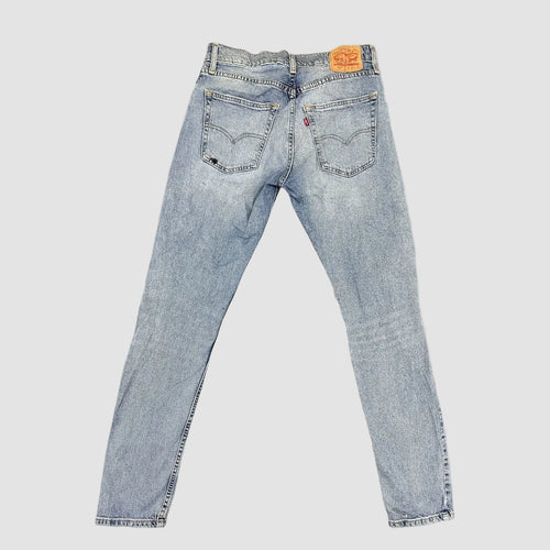 Vintage Levi's 512 Distressed Slim Straight Jeans Light Blue W32 L34