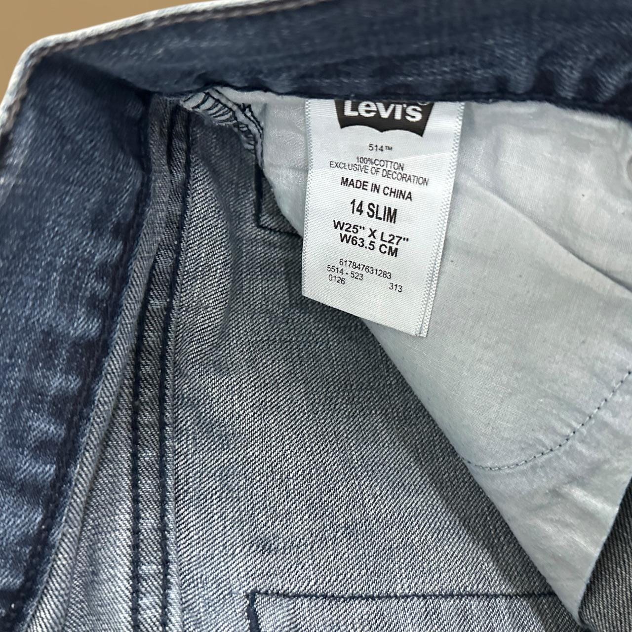 Vintage Levi's 511 Slim Straight Leg Boyfriend Jeans Dark Blue W24 L27