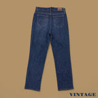 Vintage Lee Straight Leg Boyfriend Jeans Dark Blue W31 L30