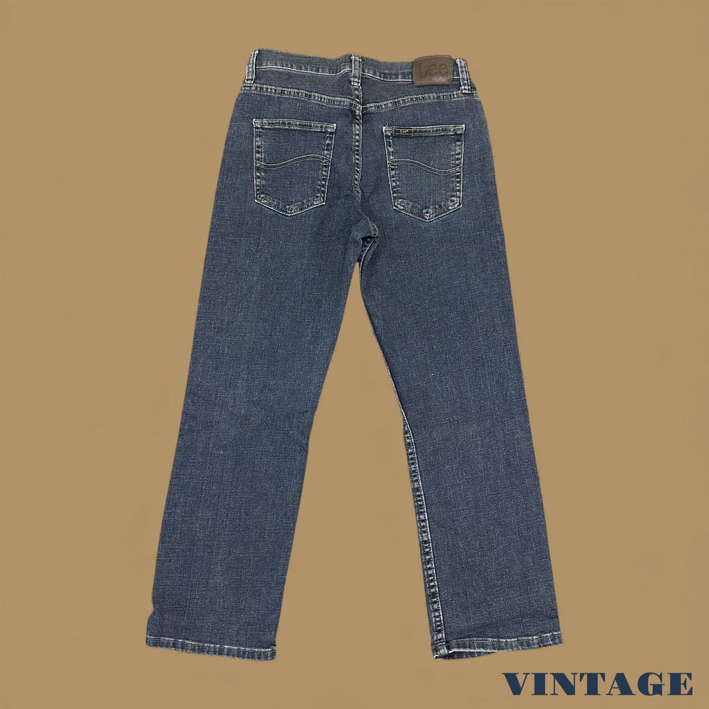 Vintage Lee Straight Leg Boyfriend Jeans Dark Blue W28 L26