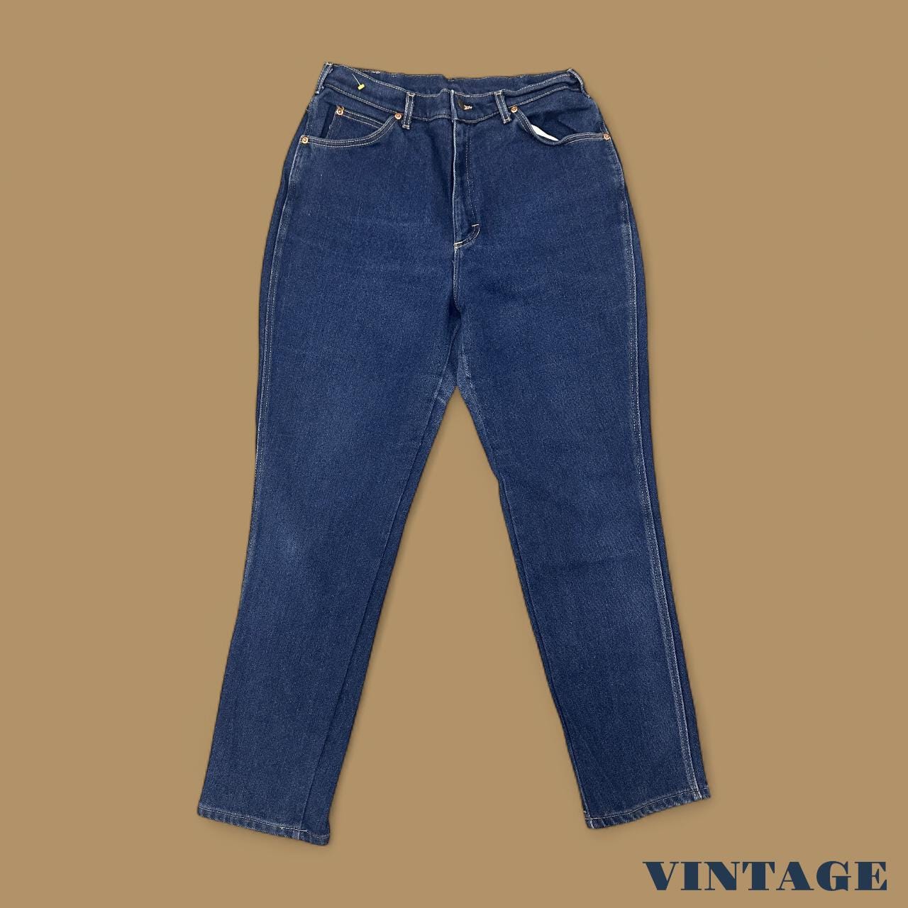 Vintage 90s Lee Straight Leg Boyfriend Jeans Dark Blue W32 L30