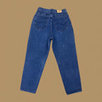 Vintage 90s Lee Baggy Tapered Leg Jeans Dark Blue W26 L26