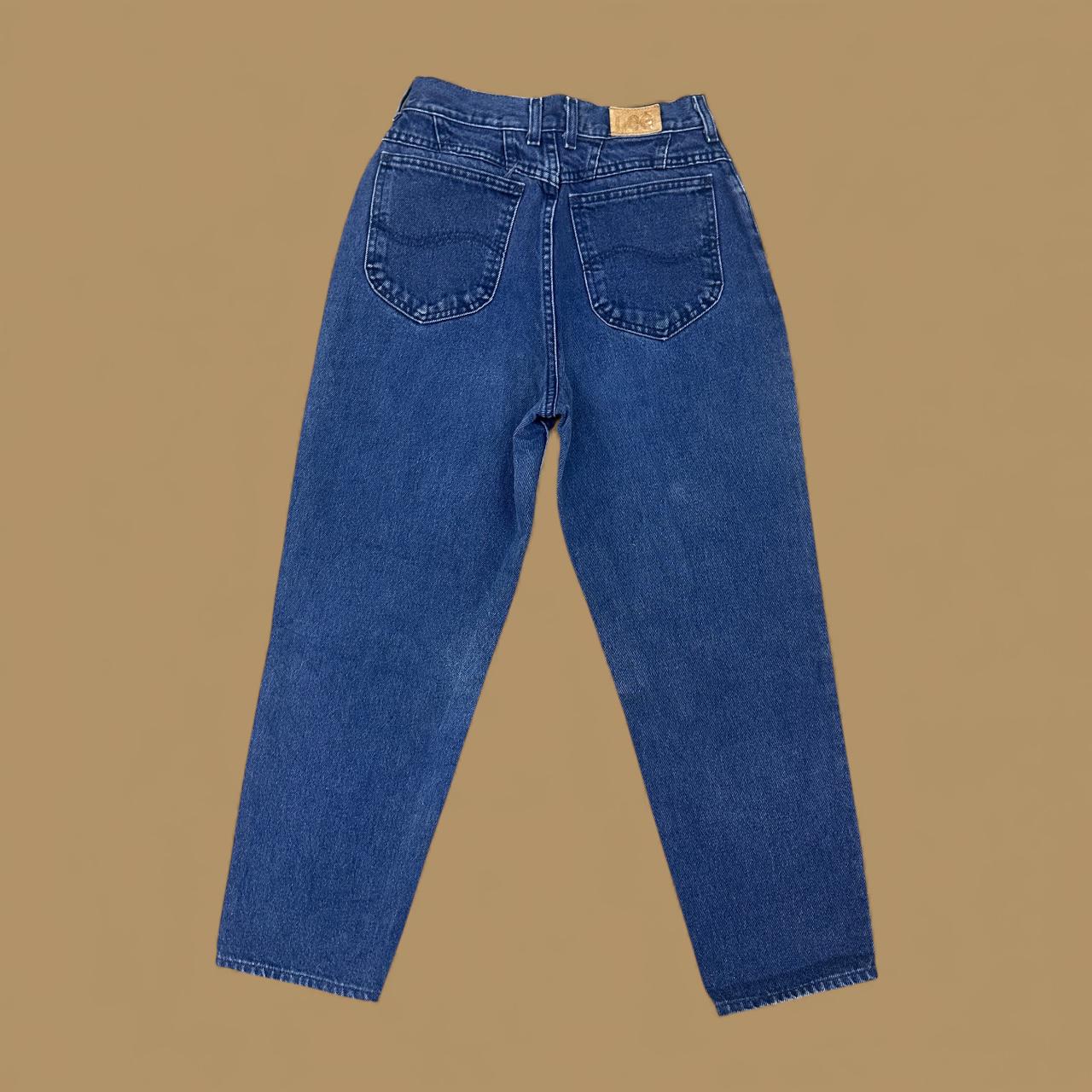 Vintage 90s Lee Baggy Tapered Leg Jeans Dark Blue W26 L26