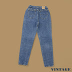 Vintage 90&#39;s Lee Tapered Leg Mom Jeans Mid Blue W29 L34