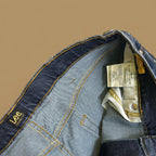 Vintage Lee Straight Leg Boyfriend Jeans Dark Blue W34 L29