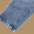 Vintage Lee Baggy Tapered Leg Jeans Mid Blue W25 L27