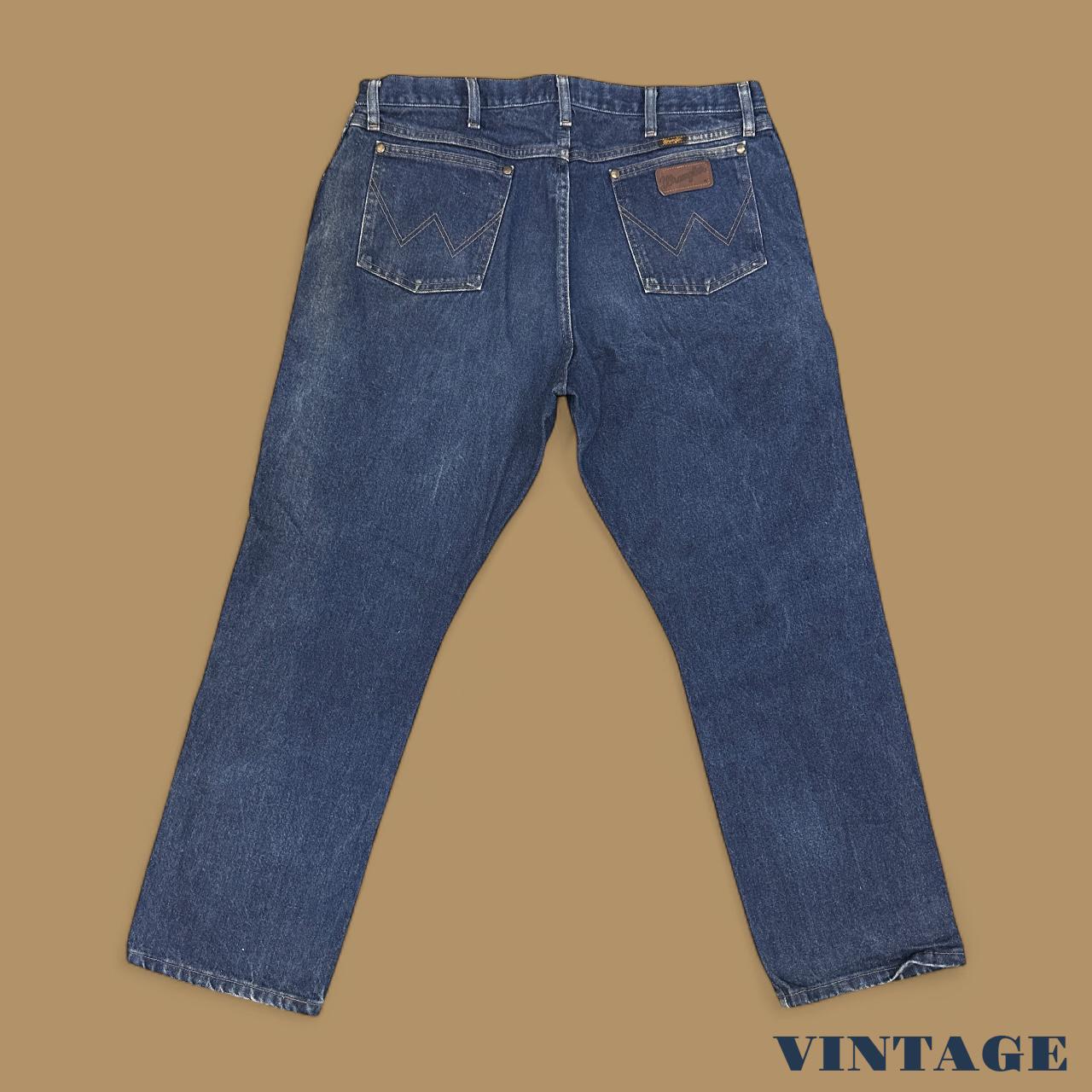 Vintage Wrangler USA Straight Leg Jeans Dark Blue W40 L30