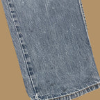 Vintage Lee Straight Leg Paint Splatter Jeans Light Blue W38 L32