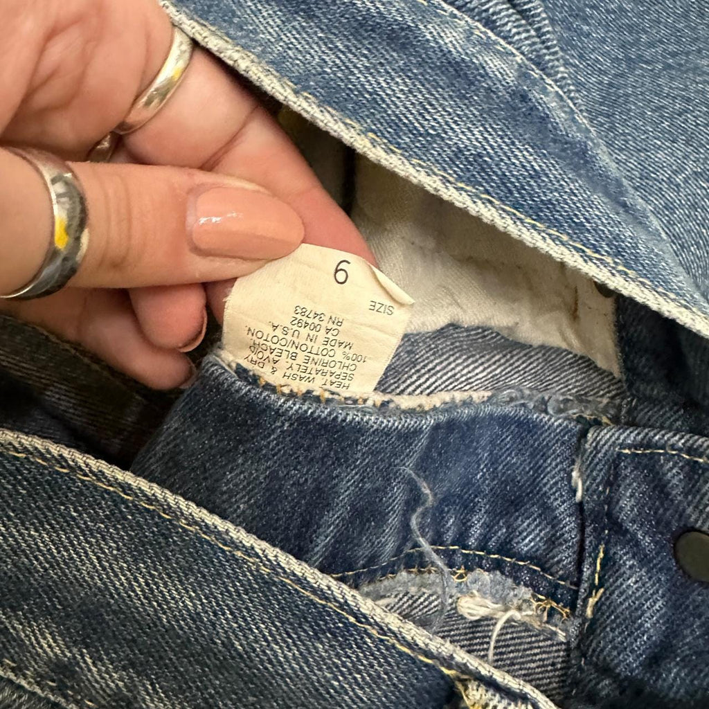 Vintage Lee Straight Leg Boyfriend Jeans Dark Blue W27 L34