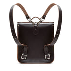 Handmade Leather City Backpack - Dark Brown