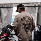 Davey Todd ‘Lightning Bolt’ Beige Tee