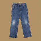 Vintage Lee Straight Loose Boyfriend Jeans Dark Blue W28 L27