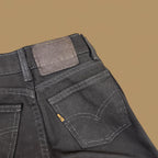 Vintage Levi's Relaxed Tapered Leg Petite Mom Jeans Overdyed Black W22 L24