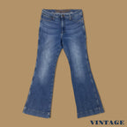 Vintage Wrangler Flared Bootcut Jeans Mid Blue W34 L30