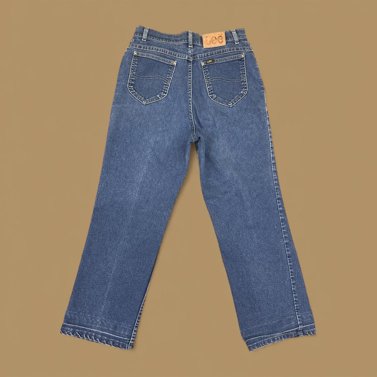 Vintage Lee Straight Loose Fit Jeans Dark Blue W29 L25