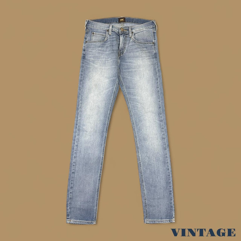 Vintage Lee Luke Slim Straight Leg Jeans Light Blue W29 L32