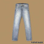 Vintage Lee Luke Slim Straight Leg Jeans Light Blue W29 L32