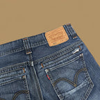Vintage Levi's 511 Slim Straight Paint Splatter Jeans Dark Blue W31 L30