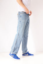 Vintage Wrangler Straight Leg Jeans Mid Blue