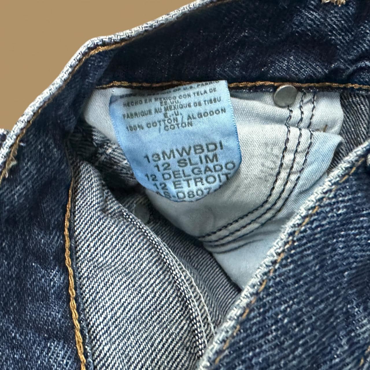 Vintage Wrangler High Waist Bootcut Jeans Dark Blue W22 L27