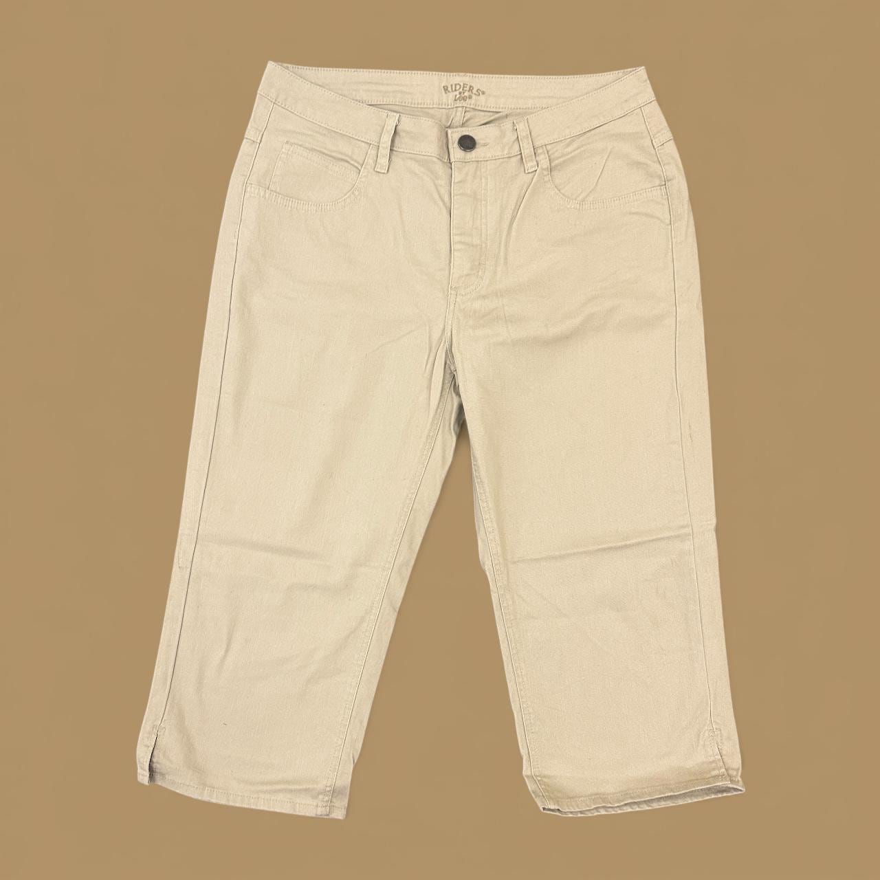 Vintage Lee Riders Cropped Capri Jeans Beige W33 L19