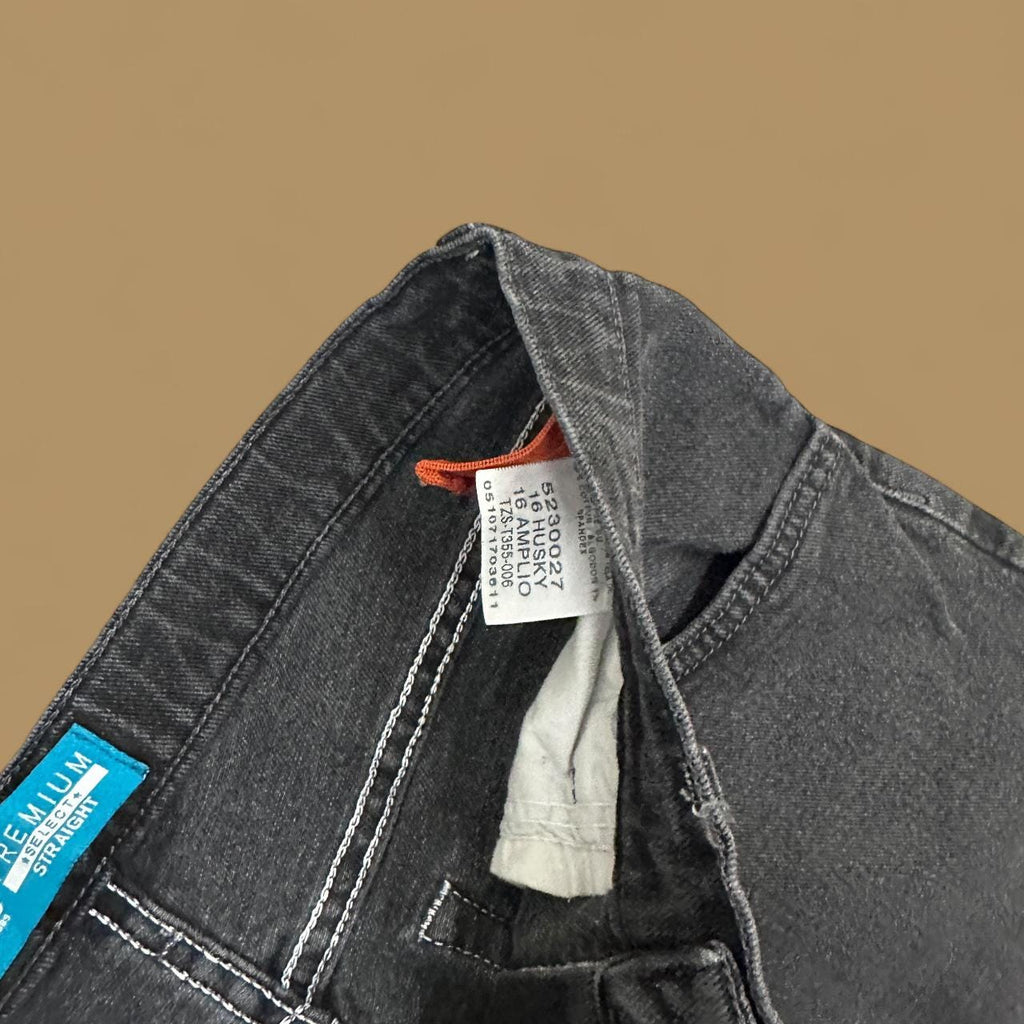 Vintage Lee Straight Leg Boyfriend Jeans Charcoal Black W34 L28