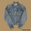 Vintage Republic Denim Trucker Jacket Mid Blue Small