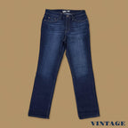 Vintage Lee Straight Leg Boyfriend Jeans Dark Blue W30 L30