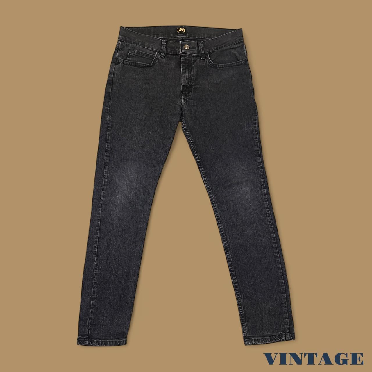 Vintage Lee Skinny Jeans Charcoal Grey W32 L30