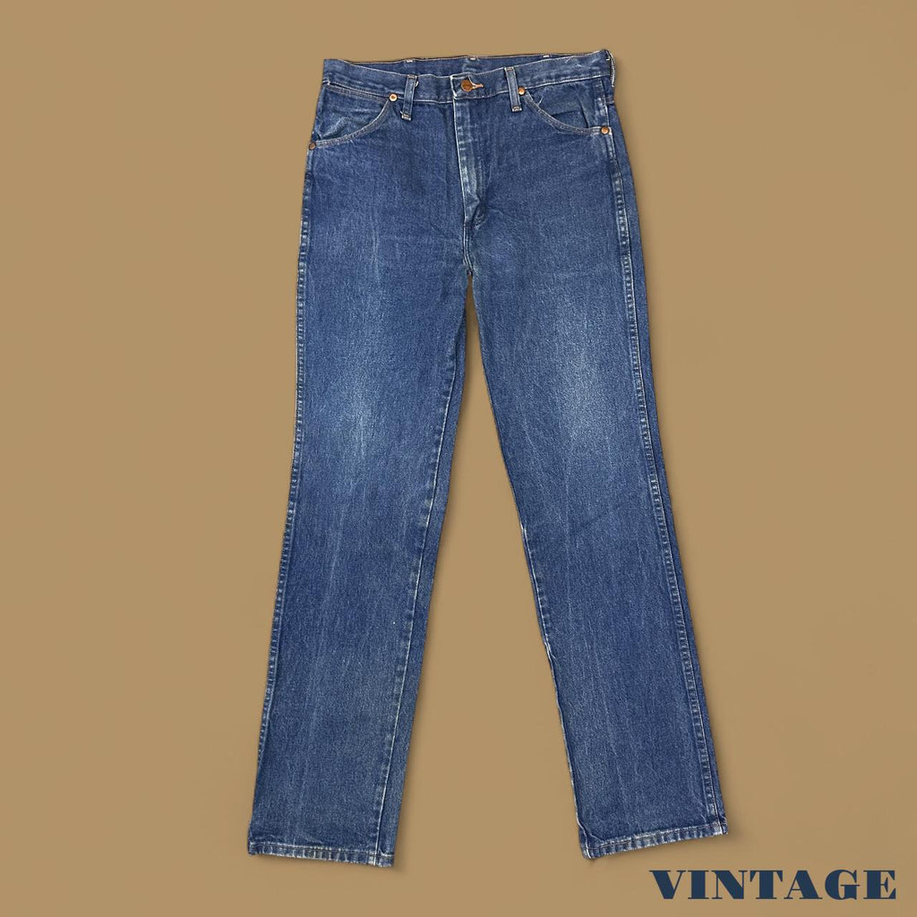 Vintage Wrangler USA Straight Leg Jeans Dark Blue W32 L34