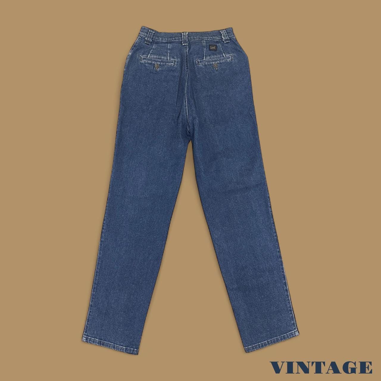 Vintage 80s Lee Straight Leg Boyfriend Jeans Dark Blue W26 L30