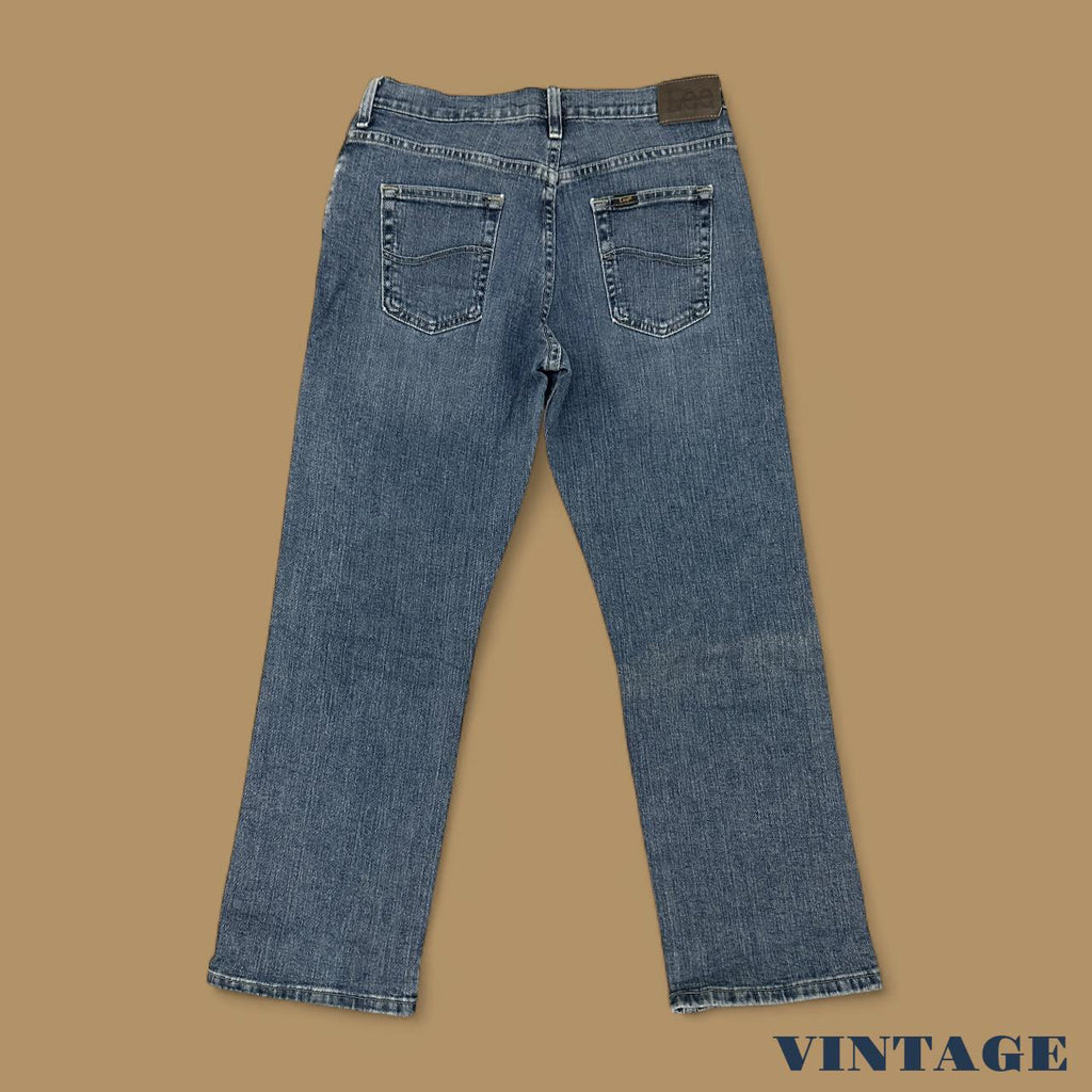 Vintage Lee Straight Leg Boyfriend Jeans Dark Blue W29 L27