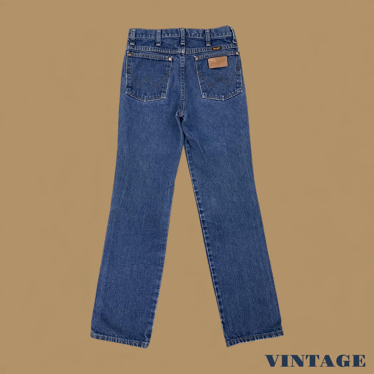 Vintage Wrangler USA Straight Leg Boyfriend Jeans Dark Blue W28 L32