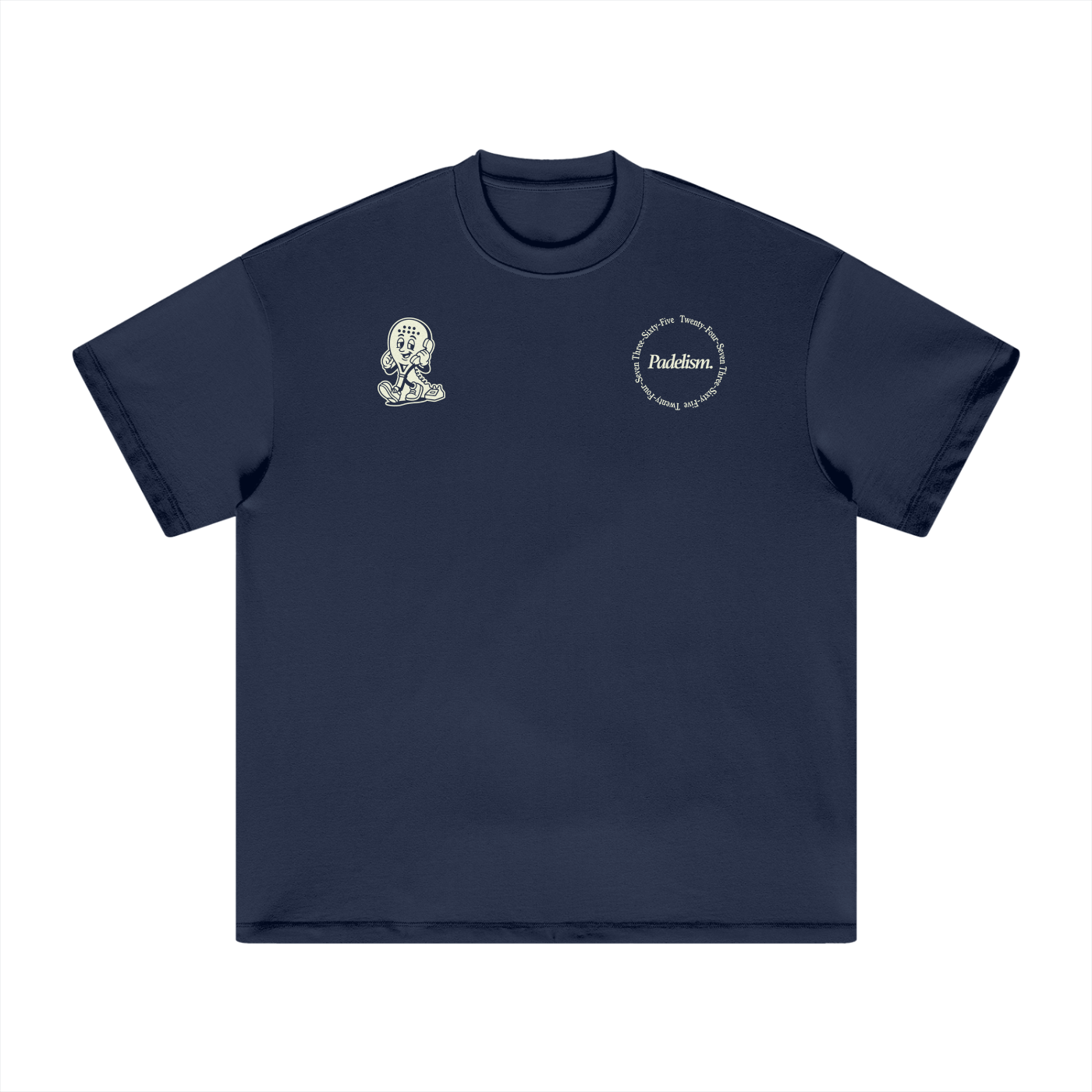 Padel Coach - Heavyweight T-Shirt Navy