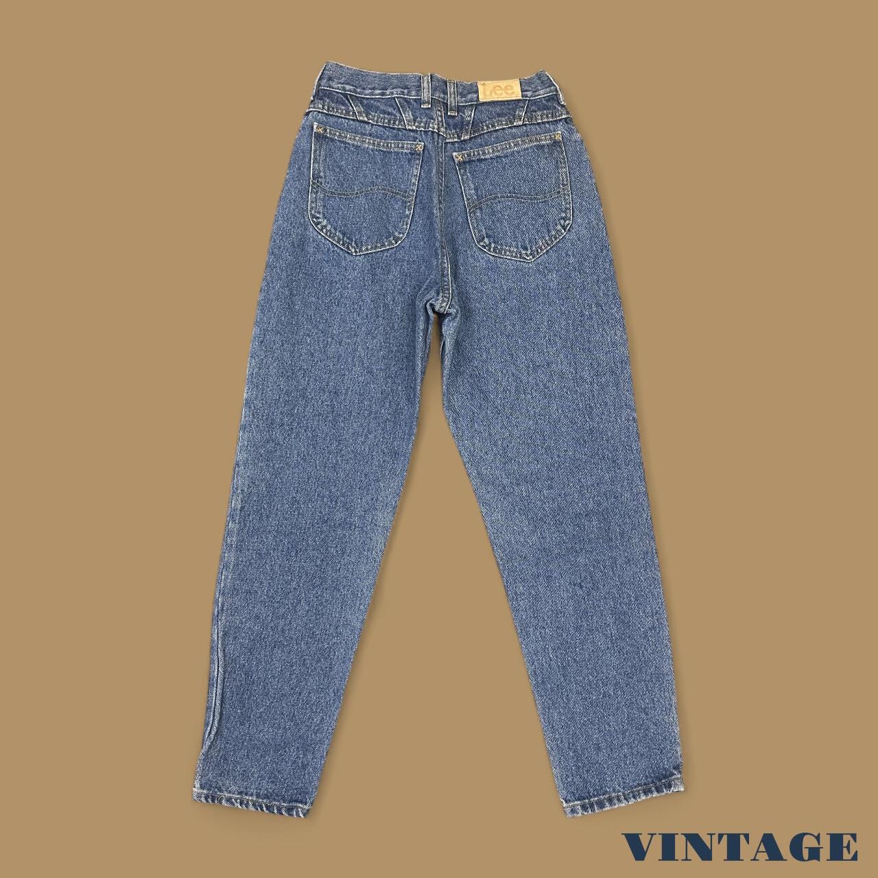 Vintage 90s Lee Tapered Leg Mom Jeans Mid Blue W26 L26