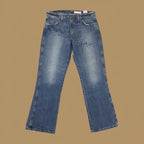 Vintage Wrangler Mark Wills Signed Bootcut Jeans Dark Blue W34 L32