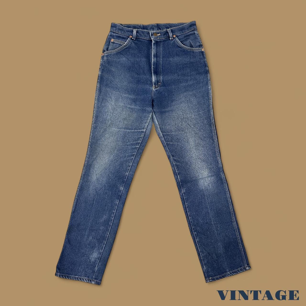 Vintage Lee Straight Leg Boyfriend Jeans Dark Blue W30 L34