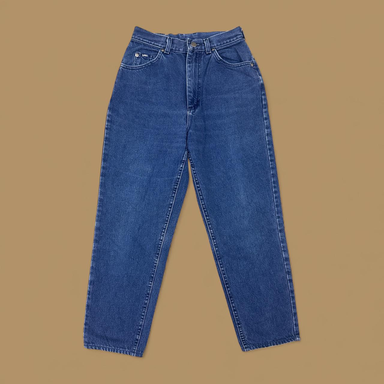 Vintage 90s Lee Baggy Tapered Leg Jeans Dark Blue W26 L26