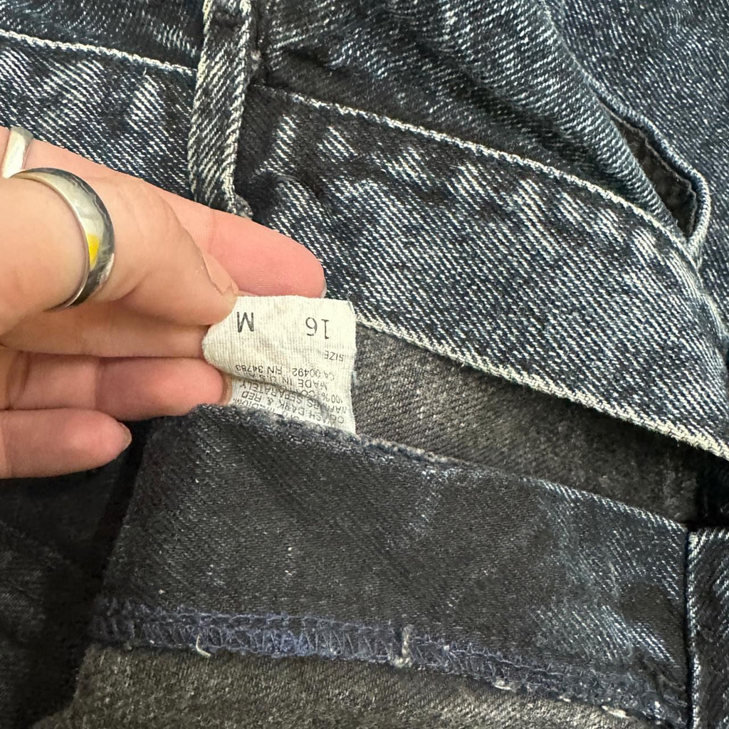 Vintage 80&#39;s Lee Tapered Leg Mom Jeans Acid Wash Dark Blue W31 L30