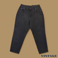 Vintage 90s Lee Tapered Leg Mom Jeans Charcoal Grey W36 L29