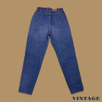 Vintage 90s Lee Elastic Tapered Leg Jeans Pink Blue W29 L32