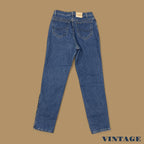 Vintage 90&#39;s Lee Tapered Leg Mom Jeans Mid Blue W29 L30